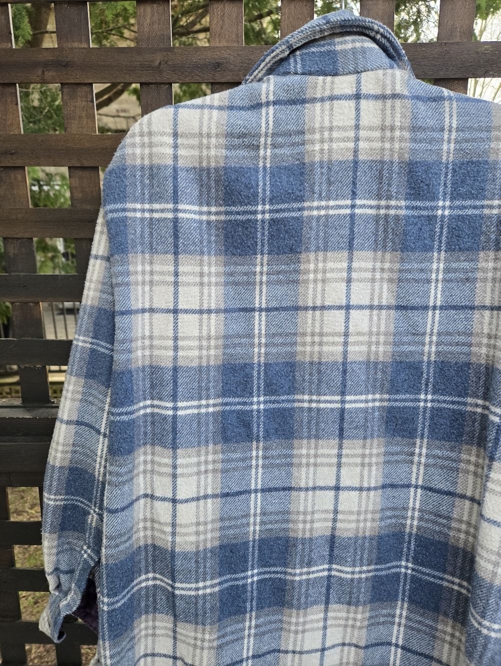 Plaid Shacket with Fringe - Picture 7 of 9